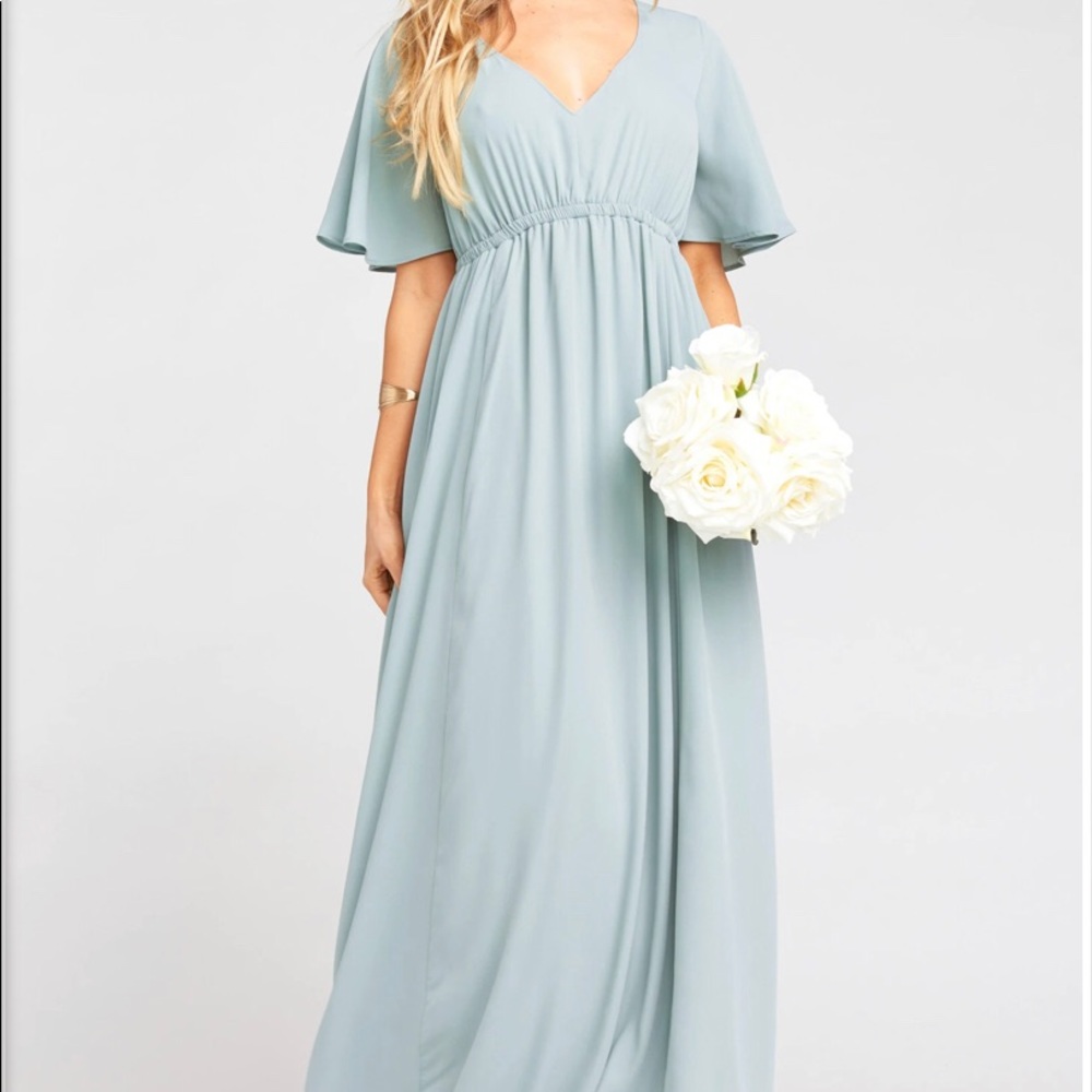 Show Me Your Mumu Emily Empire Bridesmaid Sage